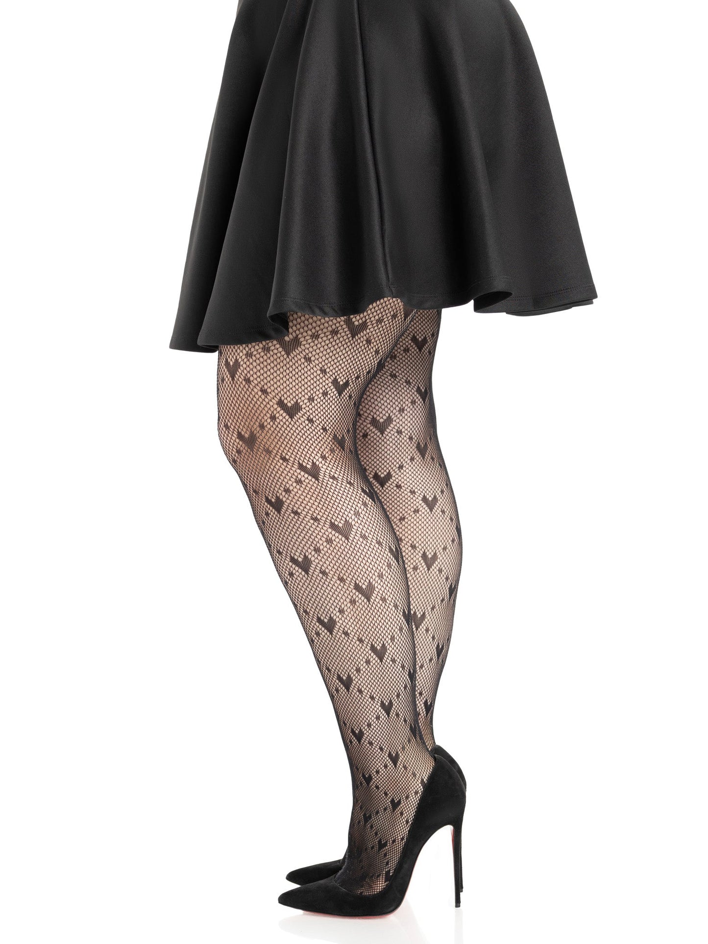 Valentina Heart Net Tights