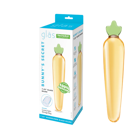 Bunny's Secret 7in Glass Dildo