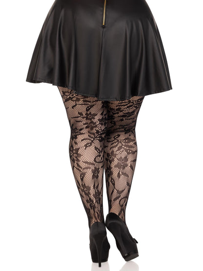 Chantilly Floral Lace Tights