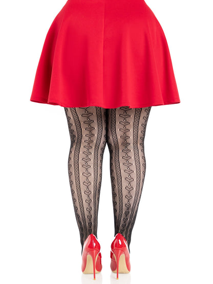 Sweetheart Striped Tights