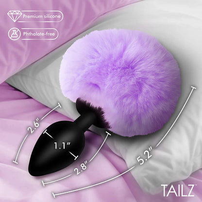 Tailz Purple Fluffy Bunny Tail Plug