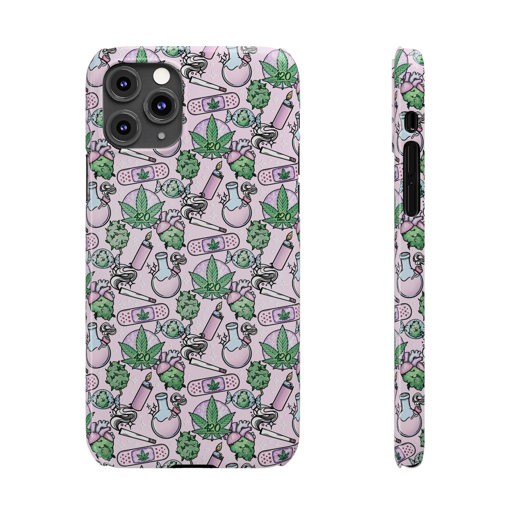 Cute Cannabis iPhone Slim Case