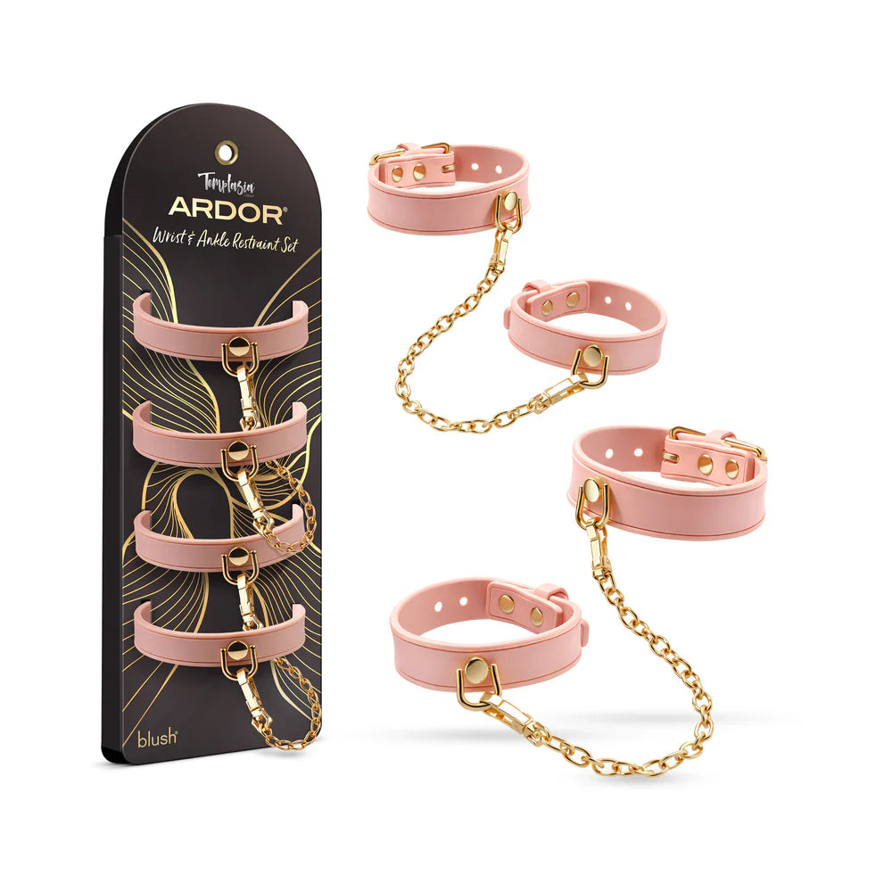 Ardor Pink Wrist & Ankle Restraints