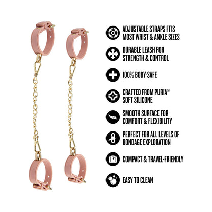 Ardor Pink Wrist & Ankle Restraints