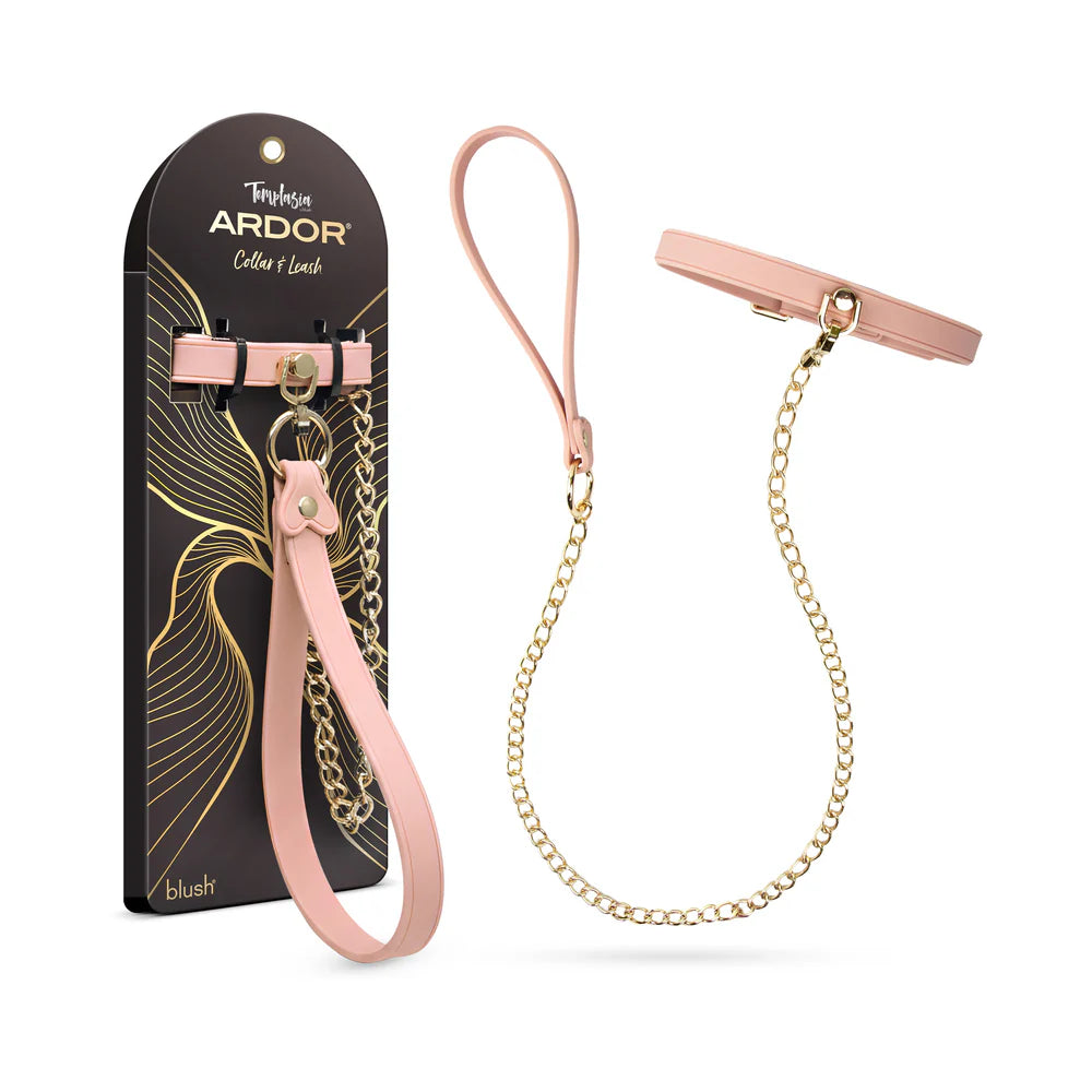 Ardor Pink Collar & Leash Set