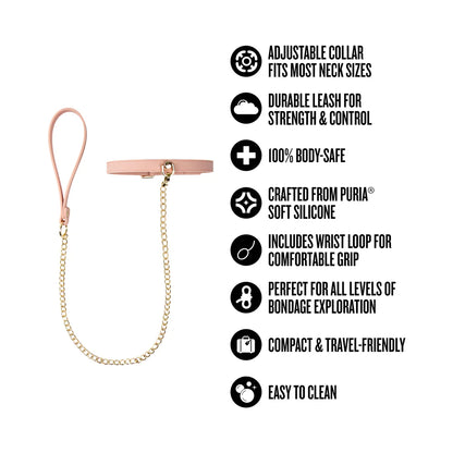 Ardor Pink Collar & Leash Set