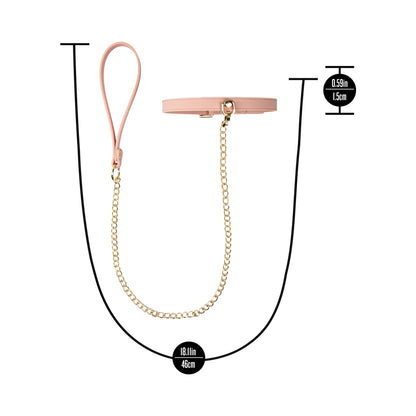 Ardor Pink Collar & Leash Set