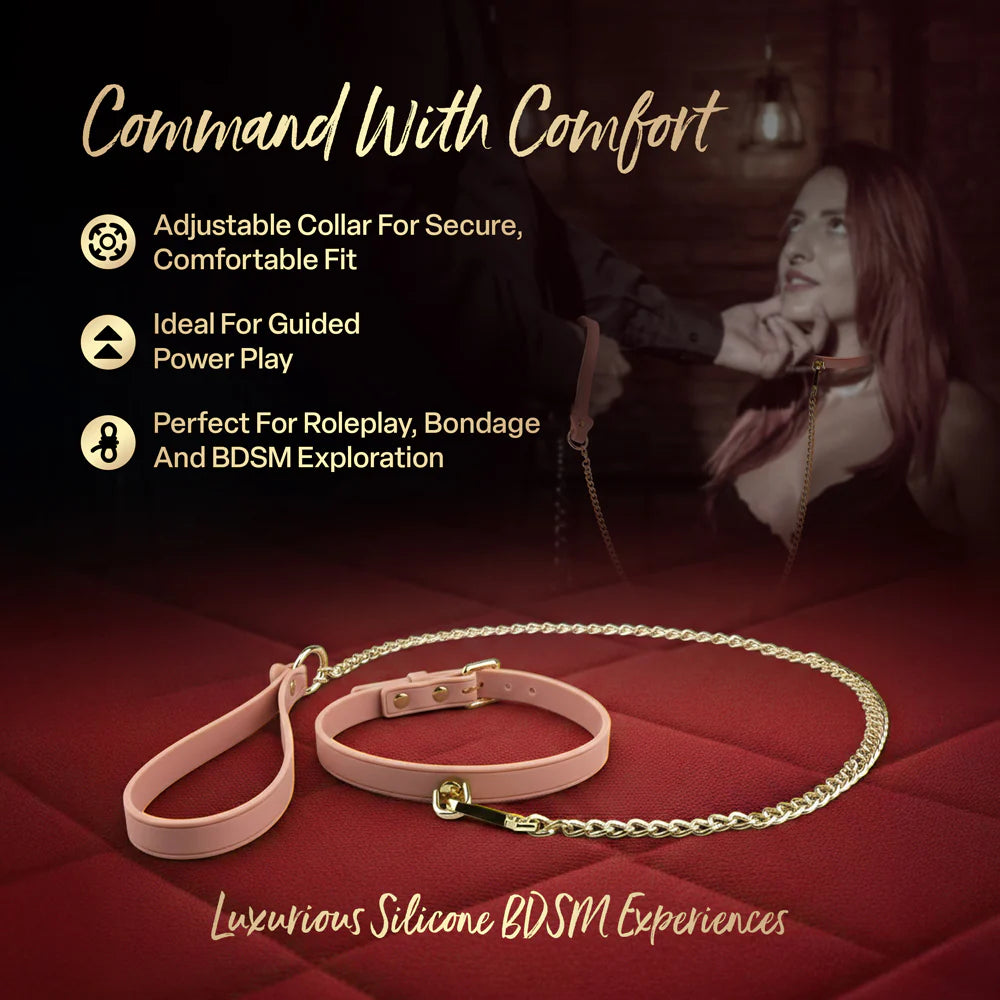 Ardor Pink Collar & Leash Set