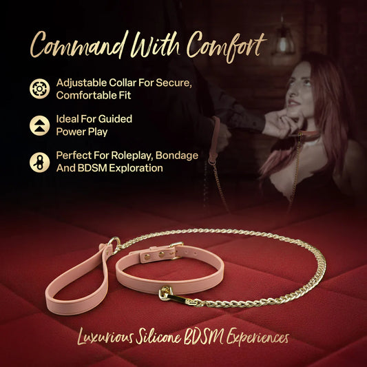 Ardor Pink Collar & Leash Set