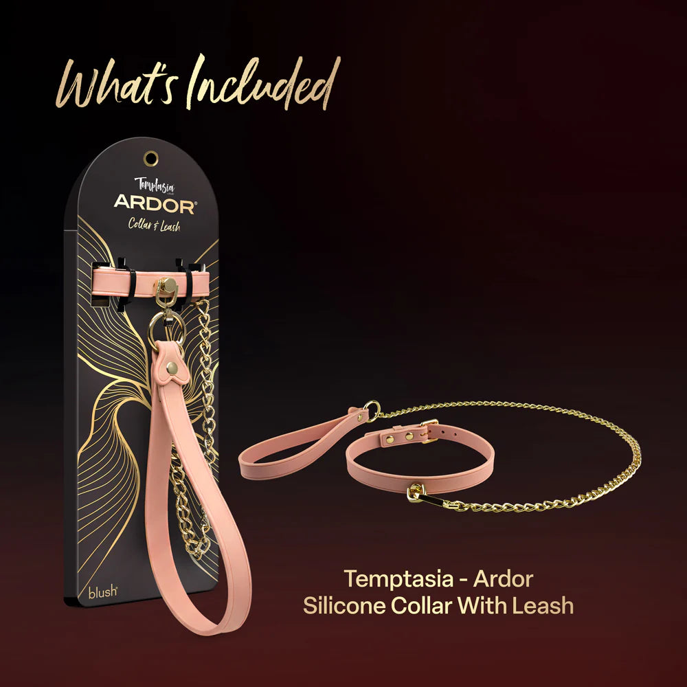 Ardor Pink Collar & Leash Set