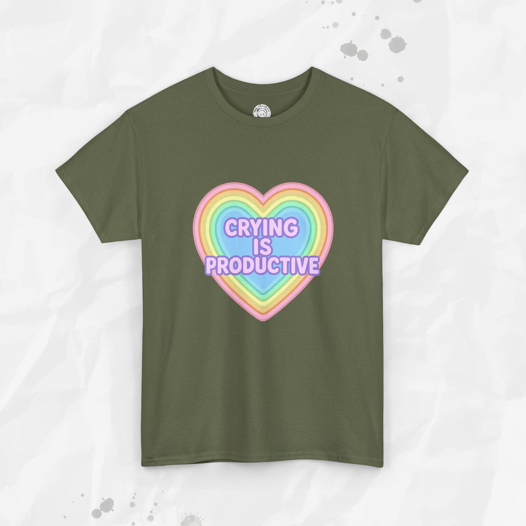 Crying Is Productive T-Shirt (Colors)