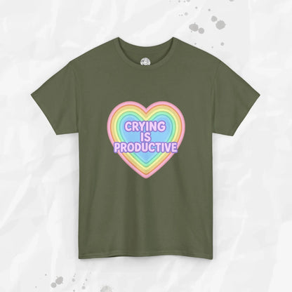 Crying Is Productive T-Shirt (Colors) - Puppy's Aesthetics