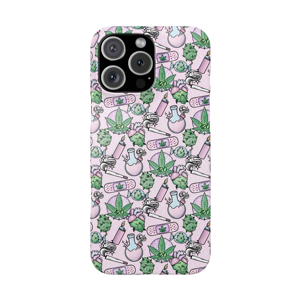 Cute Cannabis iPhone Slim Case