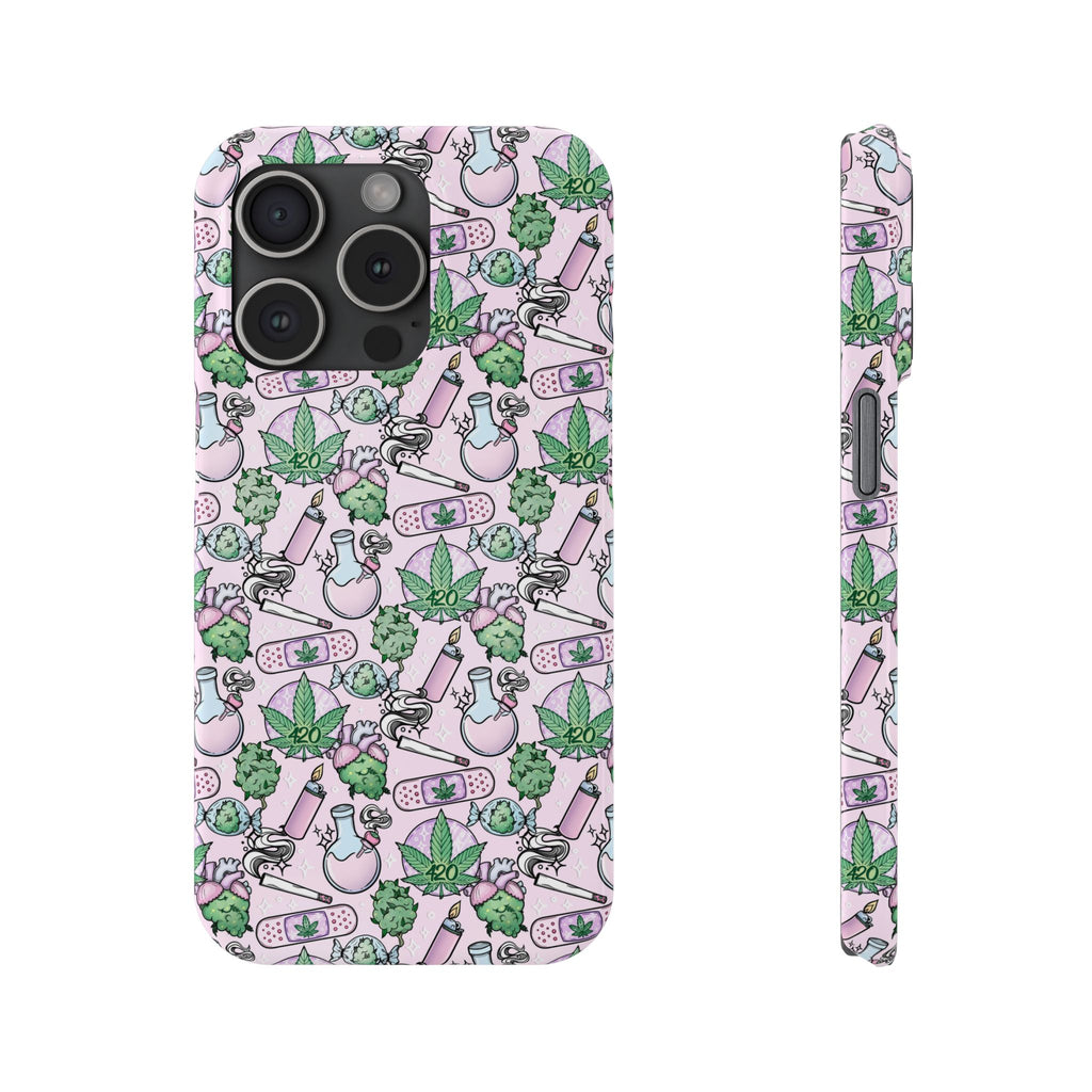 Cute Cannabis iPhone Slim Case