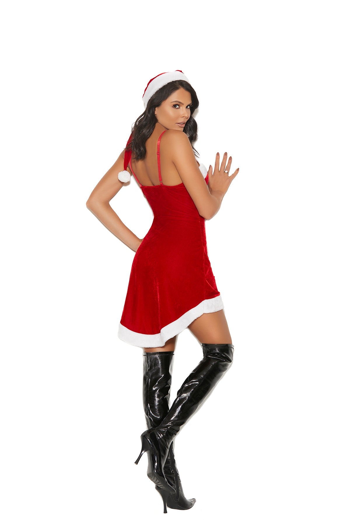 Santa’s Sweetie 2Pc Velvet Holiday Costume