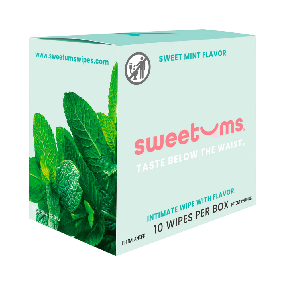Sweet Mint Intimate Wipes - 10 Pack