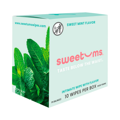 Sweet Mint Intimate Wipes - 10 Pack