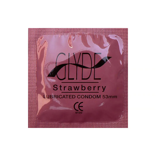 GLYDE ULTRA Ultrathin Latex Condoms (Strawberry/12 Count)