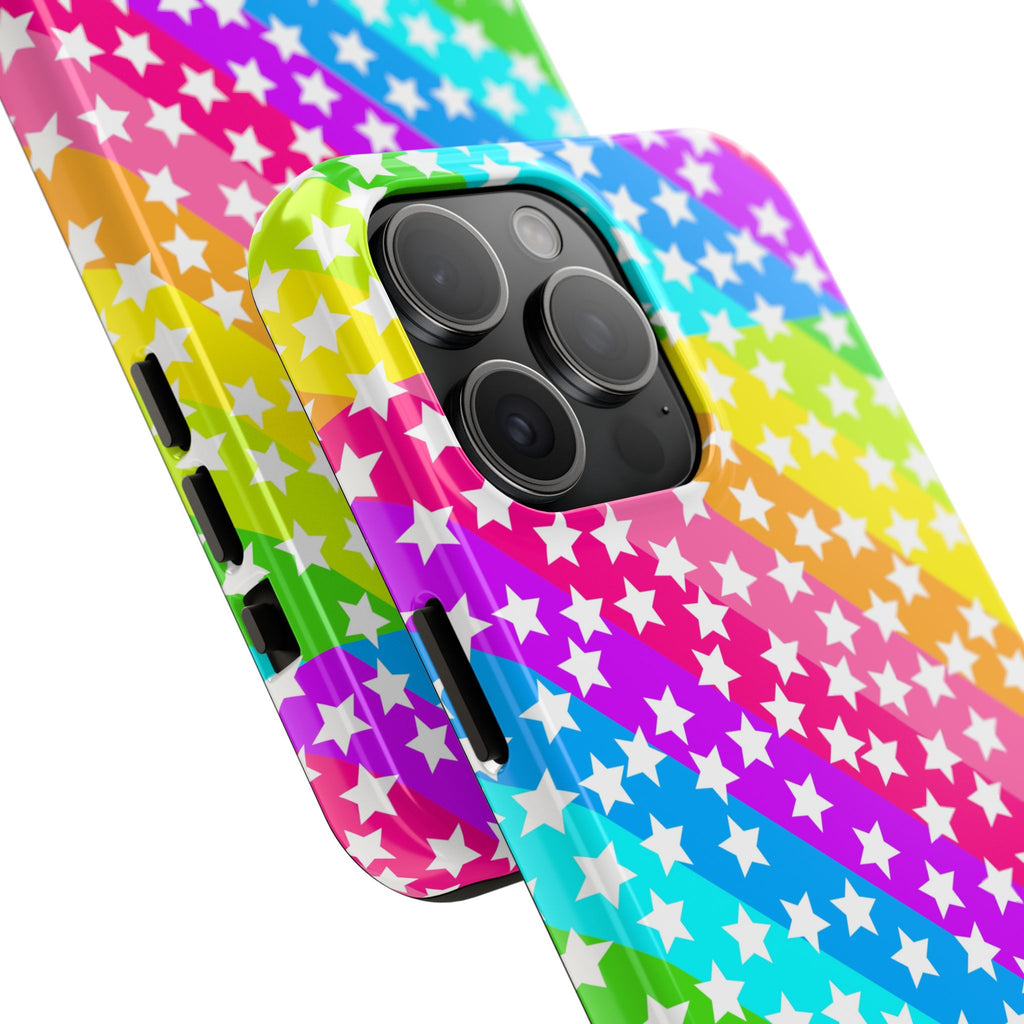 Starry Sprinkle Rainbow Tough iPhone Case