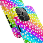 Starry Sprinkle Rainbow Tough iPhone Case