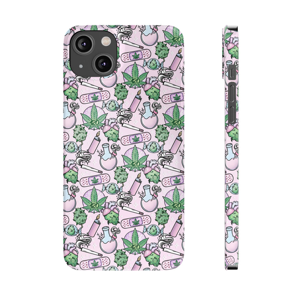 Cute Cannabis iPhone Slim Case