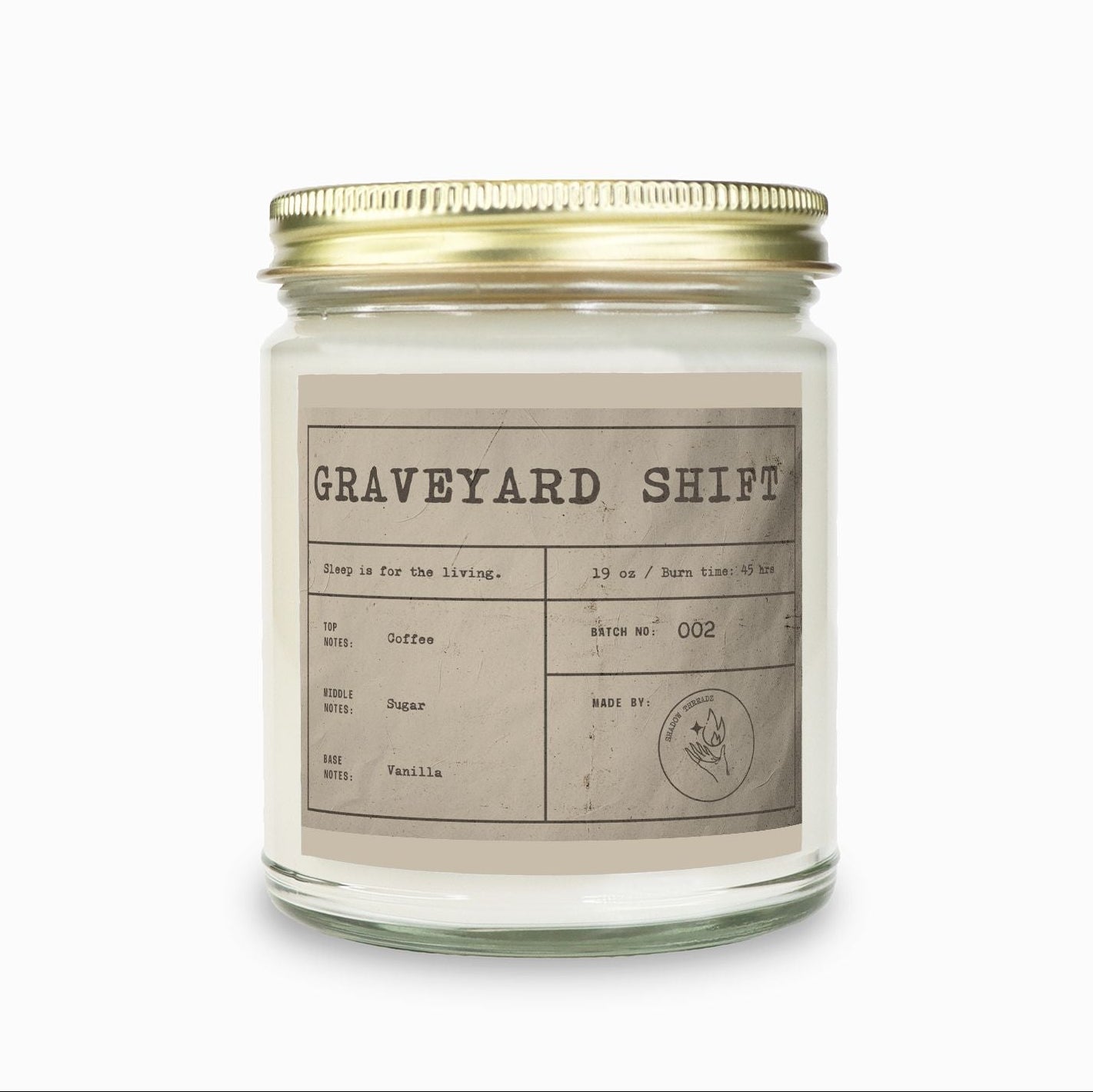 Graveyard Shift Coffee Candle 9oz