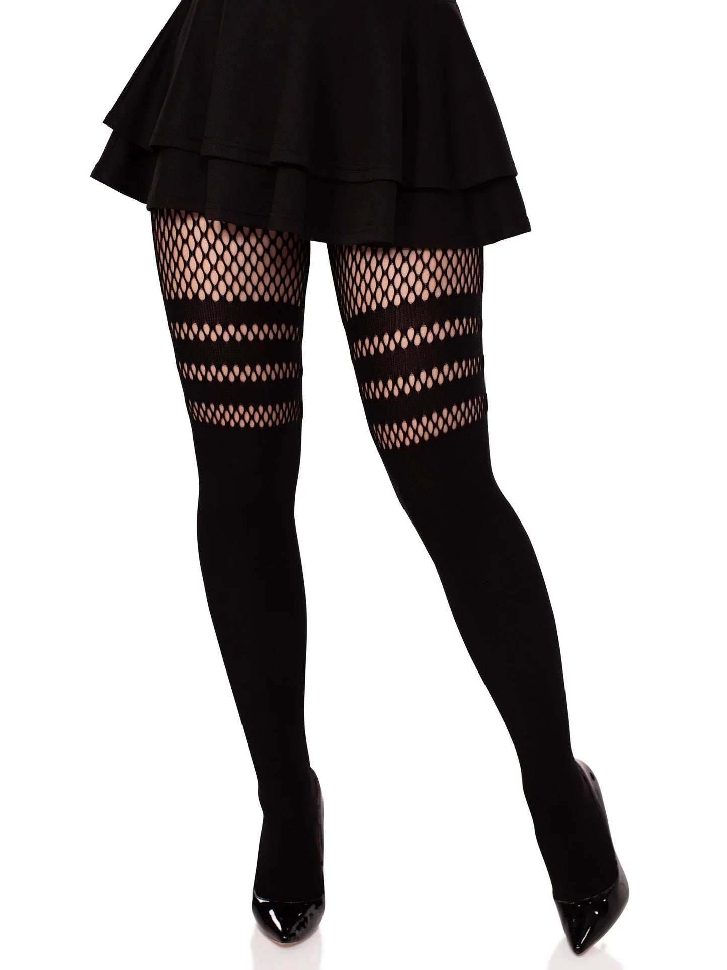 Ada Tights with Fishnet Accent - Puppy's Aesthetics