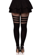 Ada Tights with Fishnet Accent
