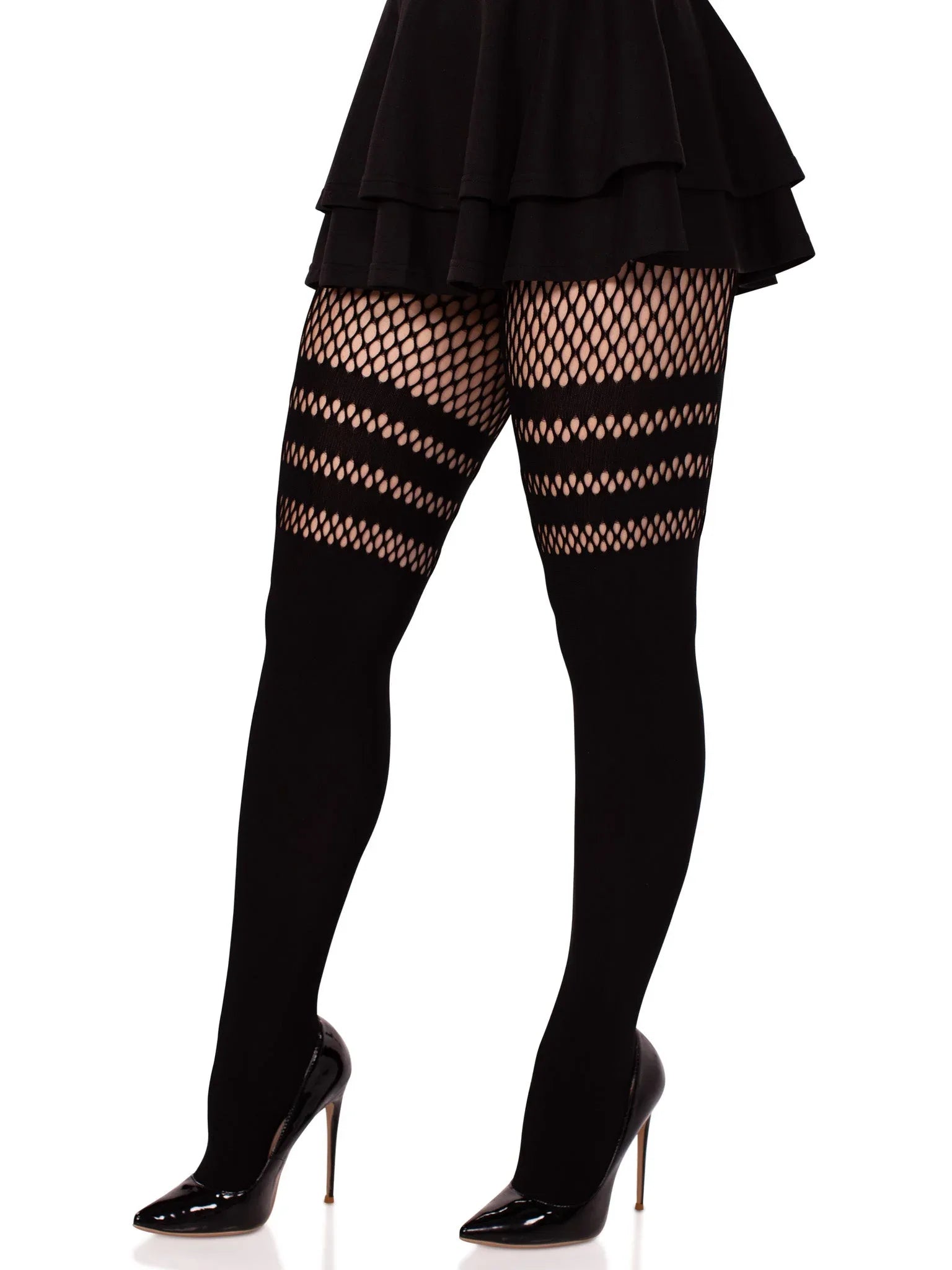 Ada Tights with Fishnet Accent - Puppy's Aesthetics