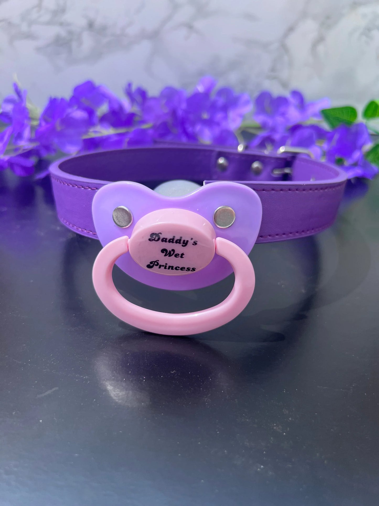 Daddy's Wet Princess Pacifier Gag - Puppy's Aesthetics