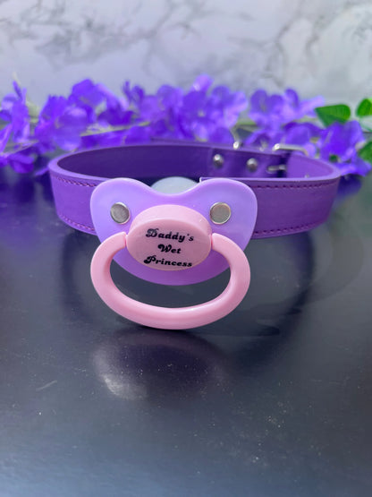 Daddy's Wet Princess Pacifier Gag - Puppy's Aesthetics