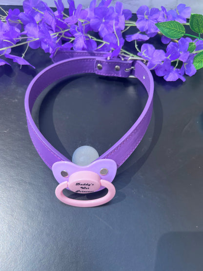 Daddy's Wet Princess Pacifier Gag - Puppy's Aesthetics