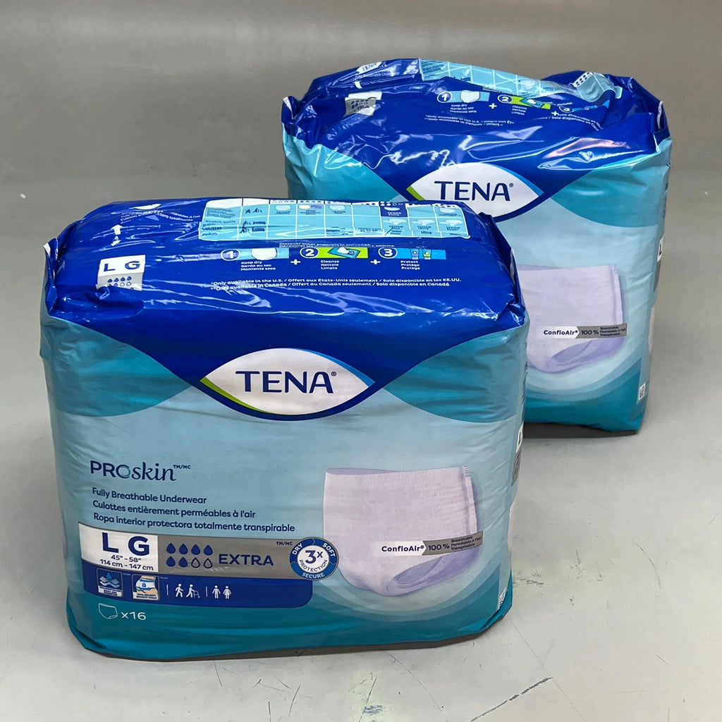 TENA (2 PACK LG) Proskin Adult Diapers - Puppy's Aesthetics