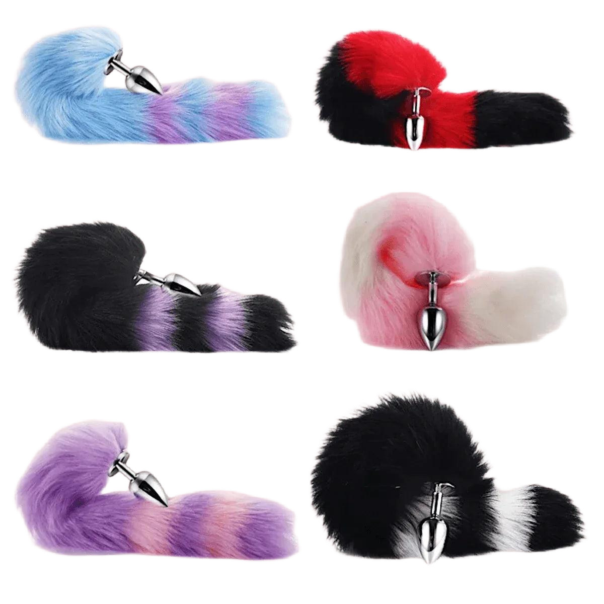 Soft Stripes Anal Tail