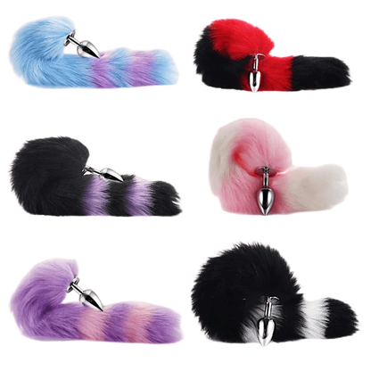 Soft Stripes Anal Tail