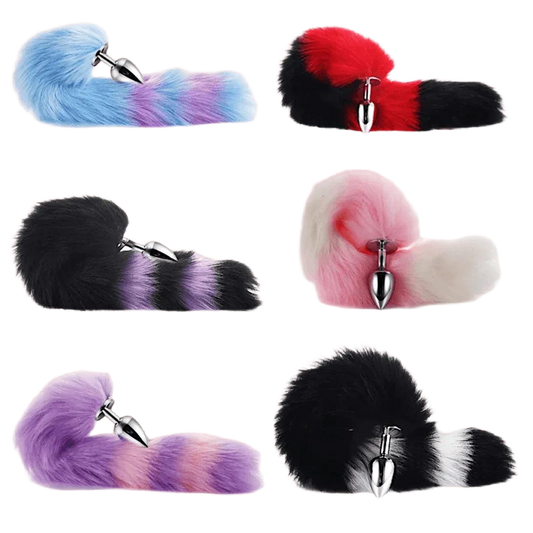 Soft Stripes Anal Tail