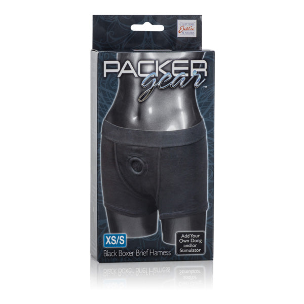 Packer Gear Boxer Brief Harness - Extra Small/Small - Black