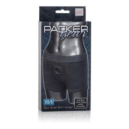 Packer Gear Boxer Brief Harness - Extra Small/Small - Black