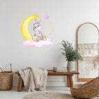 Lil Moon Bunny PVC Wall Sticker - Puppy's Aesthetics