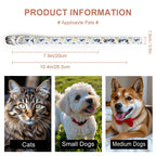 Sleepy Whale Dreams Cloth Pet Collar