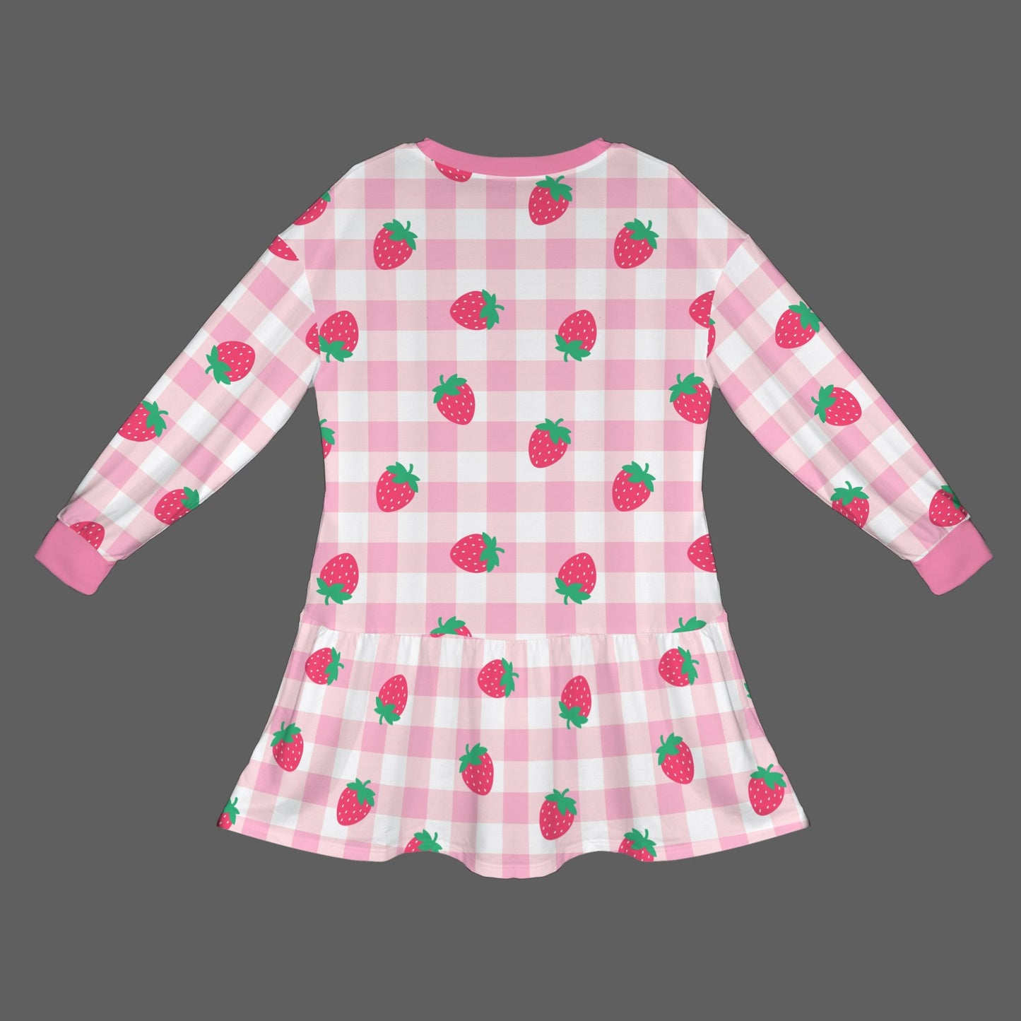 Strawberry Plaid Play Dress