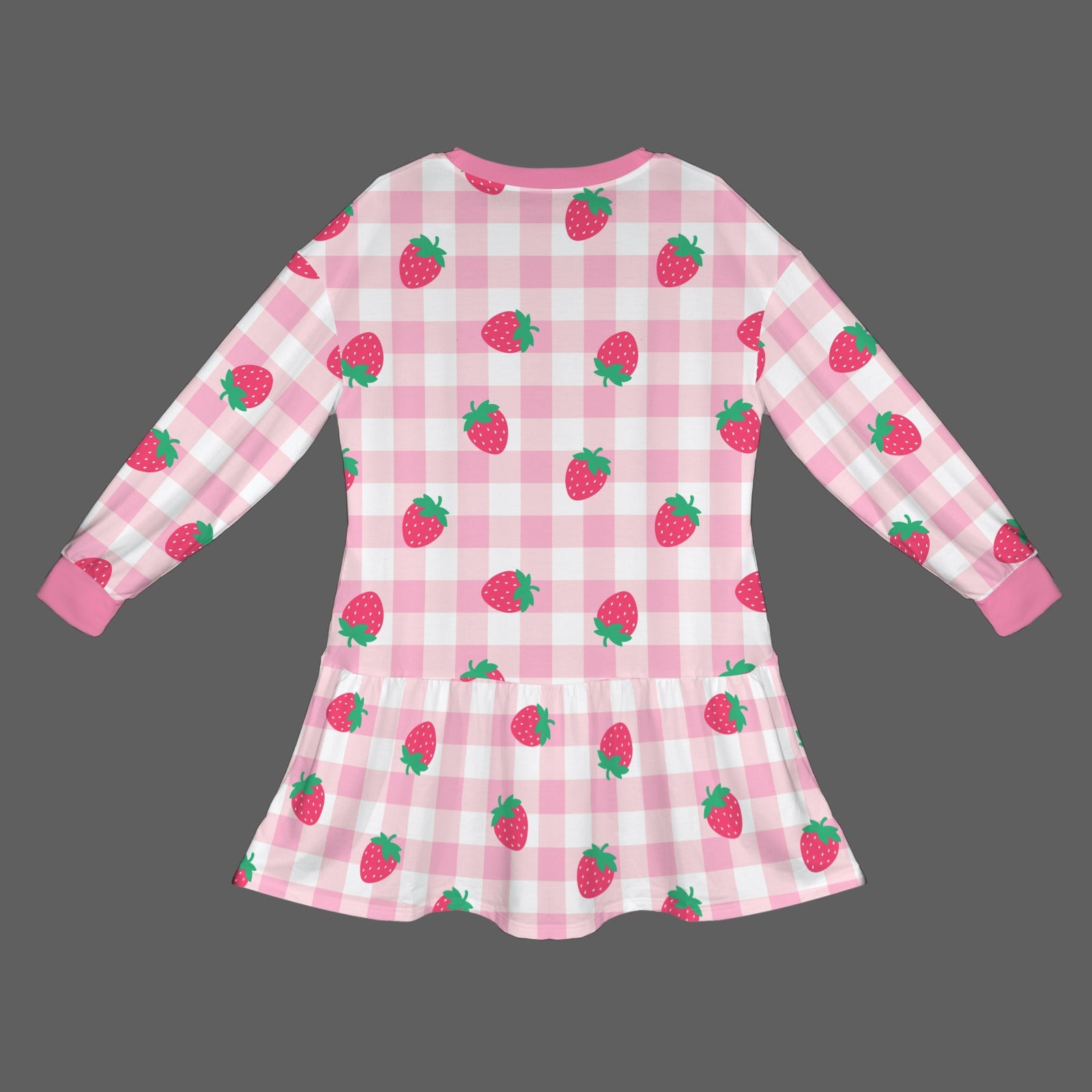 Strawberry Plaid Play Dress