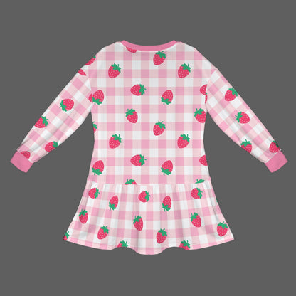 Strawberry Plaid Play Dress
