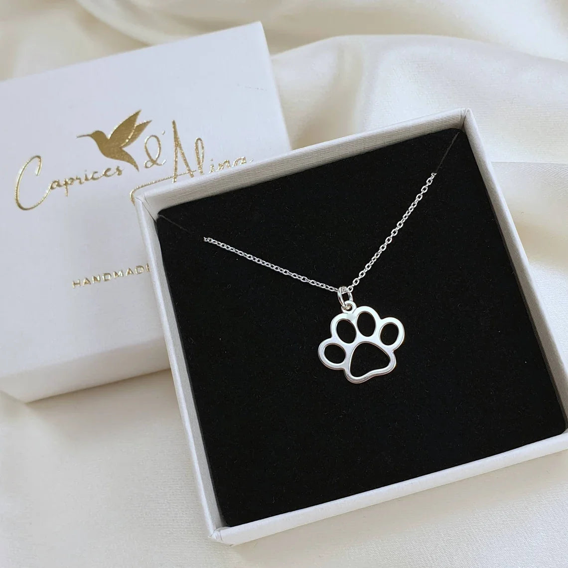 Good Pup Paw Print Necklace