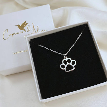 Good Pup Paw Print Necklace