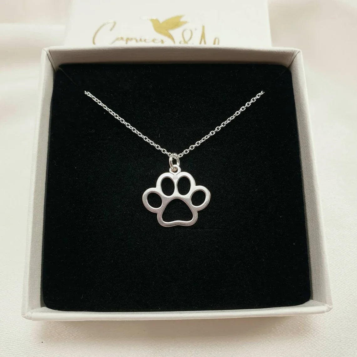 Good Pup Paw Print Necklace