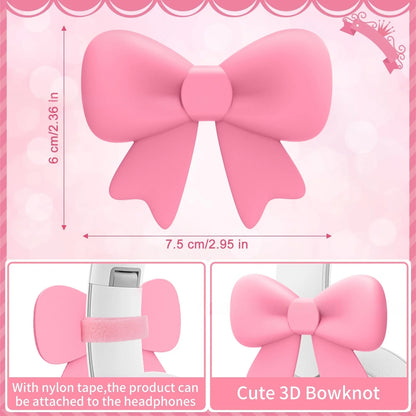Coquette Bow Headphone Clips (2pcs Set)
