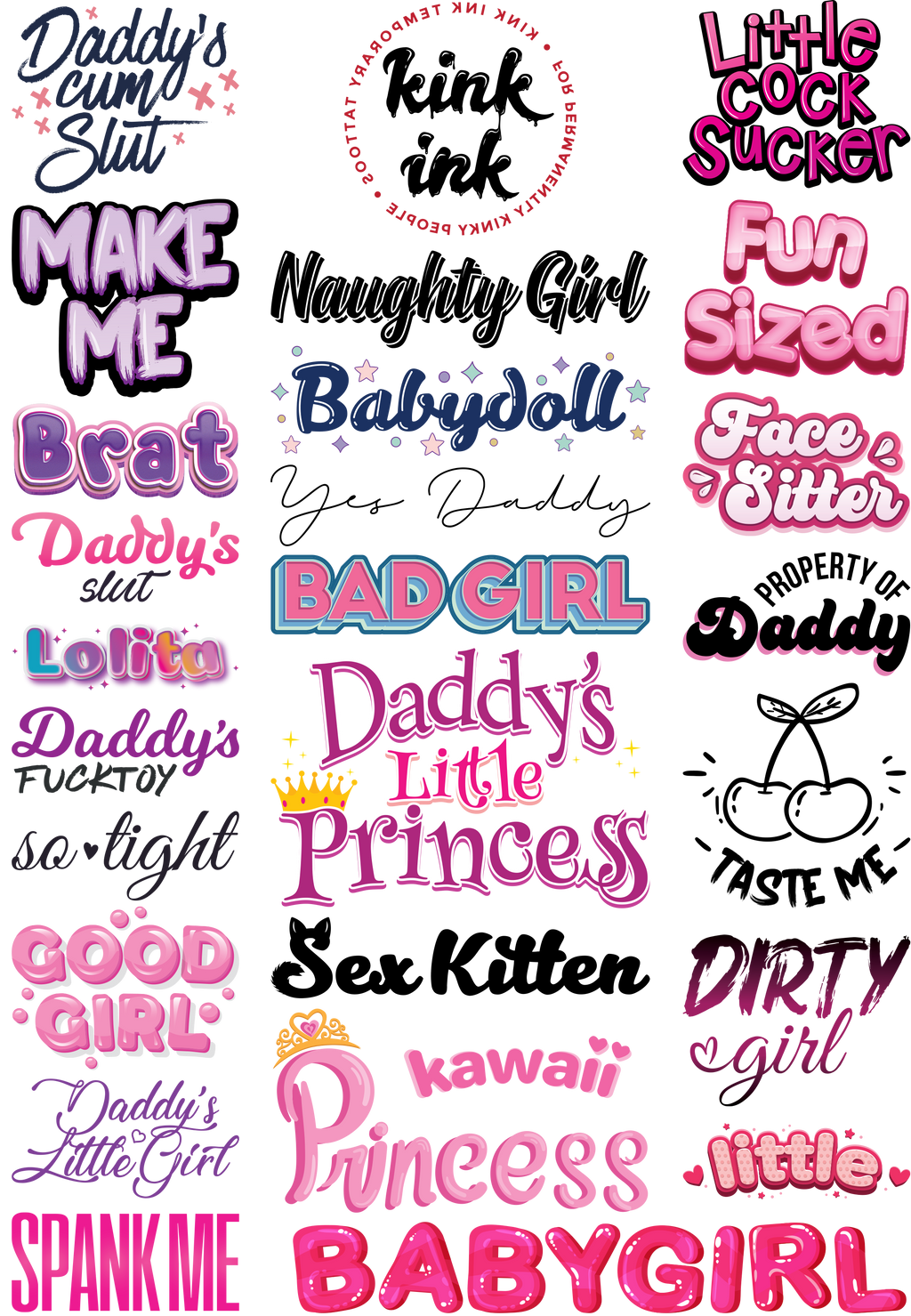 DDLG (Mega Sheet)