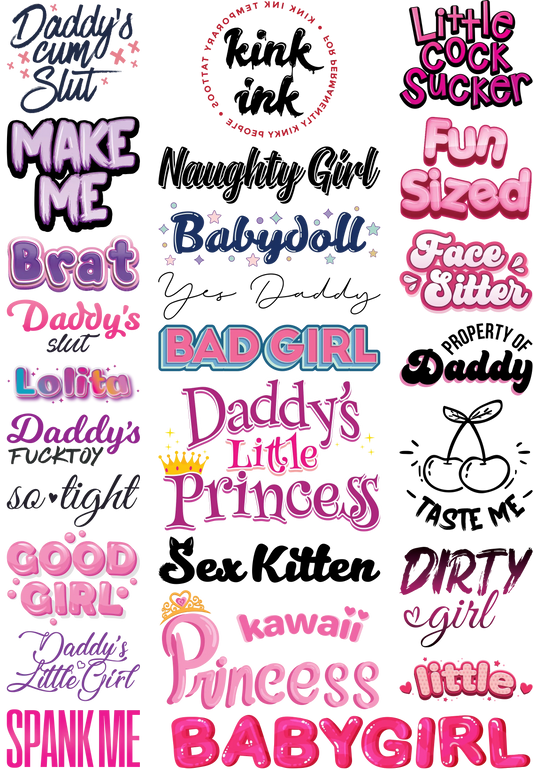 DDLG (Mega Sheet) - Puppy's Aesthetics