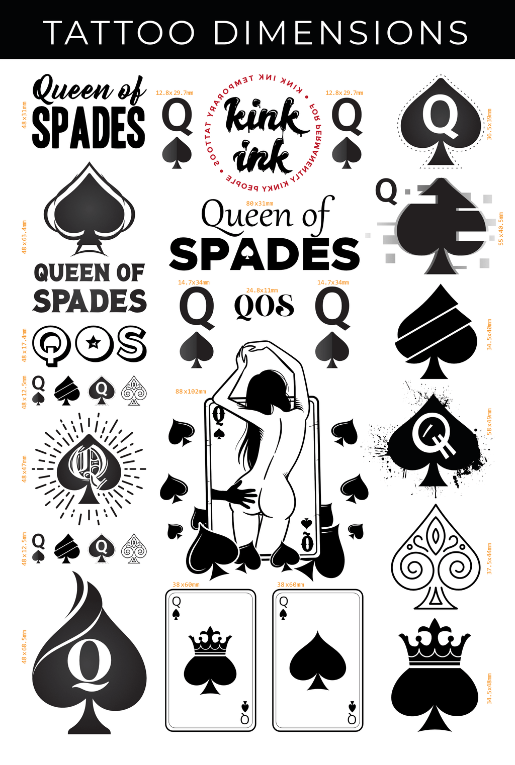 Queen of Spades (Mega Sheet)